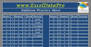basic addition practice sheet