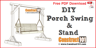 porch swing stand plans free pdf