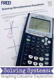 Graphing Systems Of Equations Activity