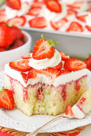 strawberry poke cake easy strawberry
