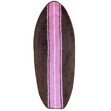 mua brown and pink surfboard shaped rug