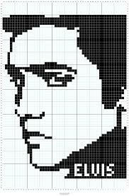 Elvis 75 X 25 Presley Graphgan Crochet Chart Full House