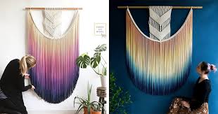 Dip Dyed Macrame Wall Hangings