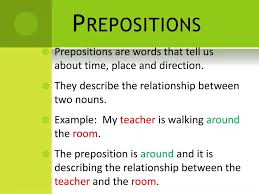 prepositions powerpoint presentation