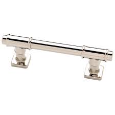 polished nickel cabinet drawer pull