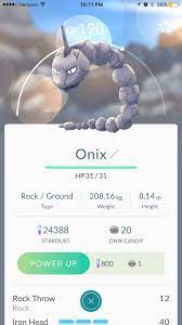 Why is Onix so weak? : r/pokemongo