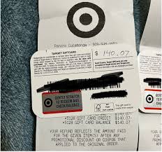 target gift cards for use in or