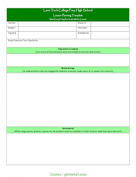 6 Nice Downloadable Lesson Plan Template Images Seanqian