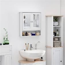 White Bathroom Wall Cabinet 834