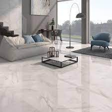 glossy ceramic living room floor tiles