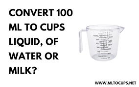 Convert 100 Ml To Cups Liquid Of Water