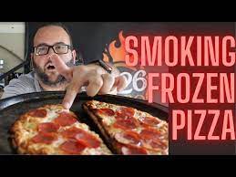 smoked frozen pizza smoking a