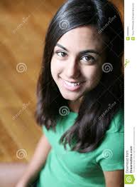 Close Up of Beautiful Young Indian Girl Stock Photo - Image of fashion,  model: 20959394