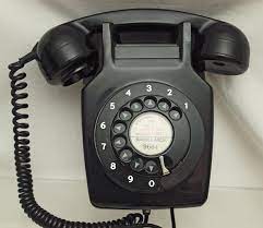 Black 706 Wall Mounted Telephone