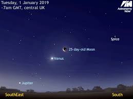 See The Old Moon Close To Venus Then Jupiter In The Dawn Sky
