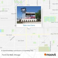 ford city mall in chicago by bus train