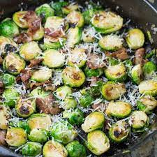 parmesan garlic brussels sprouts with