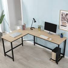 Cubicubi study computer desk 47 home office writing small desk, modern simple style pc table, black metal frame, rustic brown 4.7 out of 5 stars 25,140 $64.99 $ 64. Porch Den Zurich L Shaped Desk Corner Computer Desk Overstock 28288372