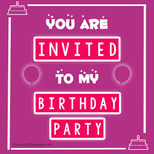 birthday party invitation messages and