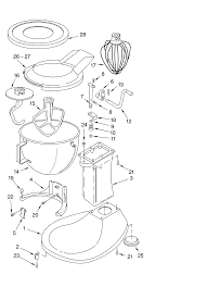 To avoid risk of electrical shock, do not put stand mixer in water or other liquid. Base And Pedestal Unit Diagram Parts List For Model K5ss Kitchenaid Parts Mixer Parts Searspartsdirect Kitchen Aid Wiring Diagram Mixer