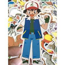 Miếng dán Sticker anime Pokemon trọn bộ 150 hình - In rõ ràng sắc nét khó  tróc