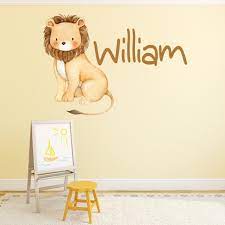 Personalised Name Lion Childrens