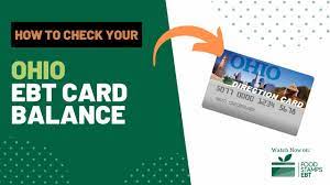 how to check ohio ebt card balance