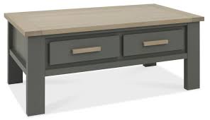 Scandi Oak Coffee Table With Drawers