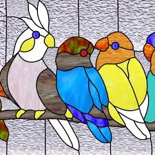 Stained Glass Birds Suncatcher Patterns
