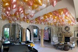 decorate the house with balloons