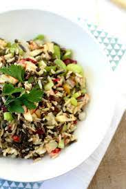 wild rice lentil salad with apples and