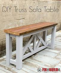 Build This Diy Truss Sofa Table From