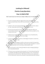 looking for alibrandi essay questions esl worksheet by elapamor looking for alibrandi essay questions