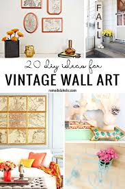 20 diy ideas for vintage wall art