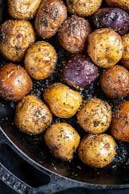 roasted baby potatoes with rosemary and