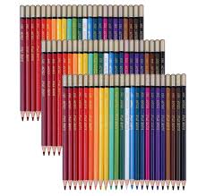 Sudee Stile Coloured Pencils 72pcs 24 Unique Colours Pack X3 Art Drawing Set For Adult Colouring Books