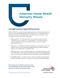 american home shield warranty minute