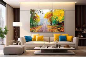 Autumn Nature Painting Wallpapers Wall