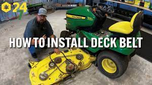 install deck belt on john deere mower