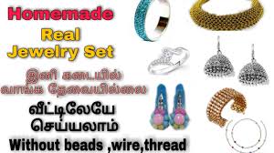 diy homemade jewellery set real