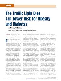 Pdf The Traffic Light Diet Can Lower Risk For Obesity And