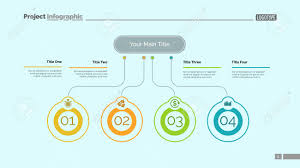 Four Ideas Process Chart Slide Template Business Data Startup