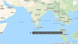 Debris from the chinese rocket hurdling back to earth at 18,000 miles per hour has landed in the indian ocean, according to chinese officials. Ipw29r82w6r58m