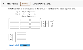 Linear Equations In The Form Ax B