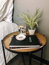 A smaller wooden accent table can give your room a very traditional look for instance, a round glass living room table gives a modern and clean impression. Ikea Gladom Tray Table Hack Delaney Lane