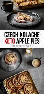 low carb czech apple kolache ketot