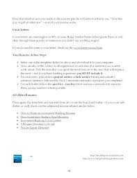 Finance Executive Cover Letter Sample Examples Investment Banking