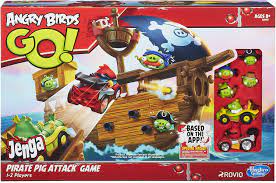 Angry Birds Go! Jenga Pirate Pig Attack Game : Amazon.co.uk: Toys & Games