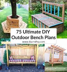 When you build an outdoor table yourself, either from scratch or from upcycled. 75 Ultimate Diy Outdoor Bench Plans Diy Crafts