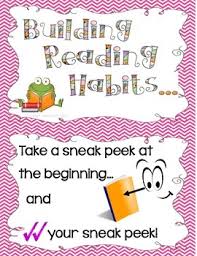 Building Reading Habits Anchor Chart Cards